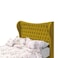 In House Lisbon Velvet Bed Frame - Single - 200x100 cm - Gold