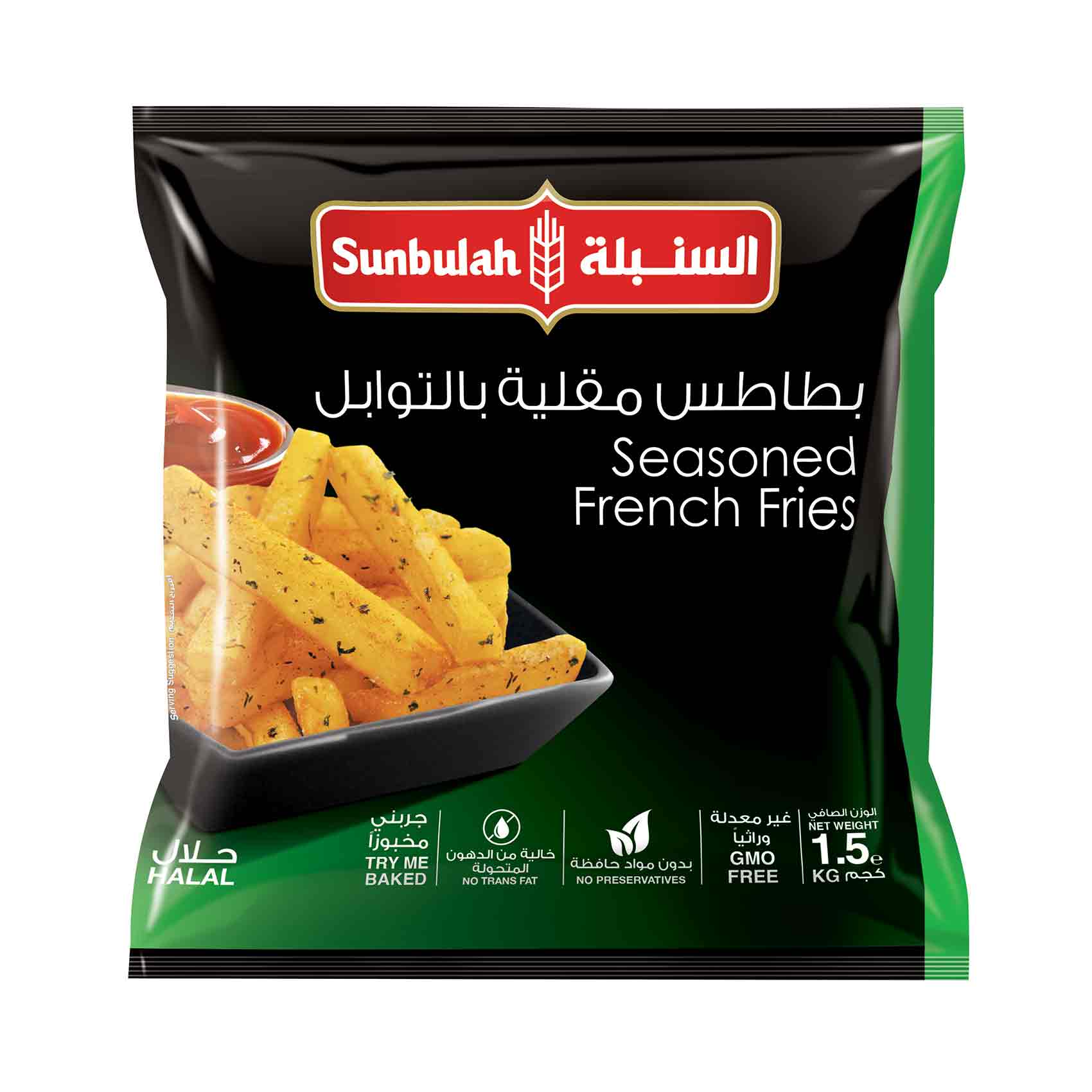 السنبلة بطاطا مقلية متبلة 1.5 كج