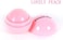 1Pcs Romantic Bear Ball Lip Balm Natural Plant Nutritious Lips Care (lovely peach)