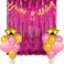 Party Time 17-Pieces Pink and Gold Balloons Foil Fringe Birthday Decoration Set for Birthday Balloons for Decorations, Party Supplies for Boys,Girls,Adults