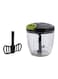 Royalford Multi Purpose Pull Chopper Green/Black/Clear 0.9L