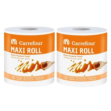 كارفور ماكسي رول 500 ورقة 115متر ×2
