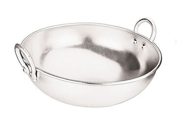 AYDA - Aluminium Light Weight Kadai (0.5 Ltr) - Silver - 17 cm