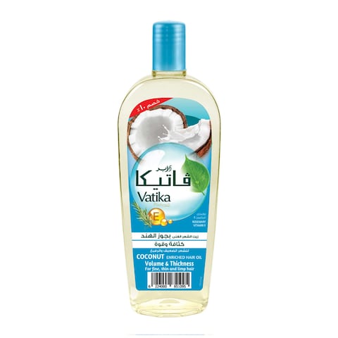 Vatika Naturals Coconut Enriched Hair Oil for Thin Hair - 180ml