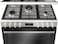 Bosch Series 6 Gas Range Cooker 84x89 cm, Cast Iron Pan Support, With Extra Large Net Capacity Oven 125 Liter, HGX5H8W50M Stainless steel, 1 Year Manufacturer Warranty