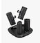 Porodo 4in1 Station 5000mAh PD20W Power Bank with Integrated Kick Stand and 2 Type and 2 Lightning Connector - Black