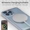 Moxedo Lite Crystal-Clear Magnetic Case Wireless Charging Compatible with 9H Tempered Glass Screen Protector Compatible For iPhone 13 Pro