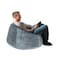 In House Kempes Fur Bean Bag Chair - Medium - Light Turquoise