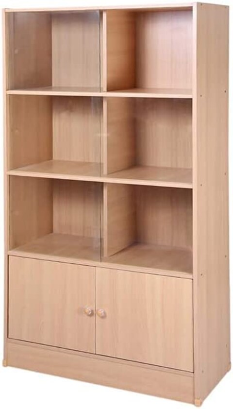 Karnak Book Shelf Wooden Bookcase File Rack Storage For Home, Office, School, Library, Study Room, Living Room, Bedroom - Model Kbs32
