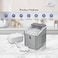 Enveix Automatic Ice Maker, 9 Cubes Ready in 6 Mins, 12Kg In 24 Hours, Self- Cleaning, Two Size Ice Cube, LED Control Panel, Scoop Included