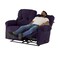 إن هاوس كرسي استرخاء مزدوج منجد بالمخمل - بنفجسي غامق - أمريكان بولو