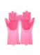 Generic - Waterproof Silicone Dishwashing Gloves Pink 34X13Centimeter