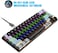 HXSJ V800 68 Keys Mechanical Keyboard Type-C Wired Blue/Red Switch Black&amp;Grey Keycaps Colorful LED Backlit Gaming Keyboard (Blue Axis)
