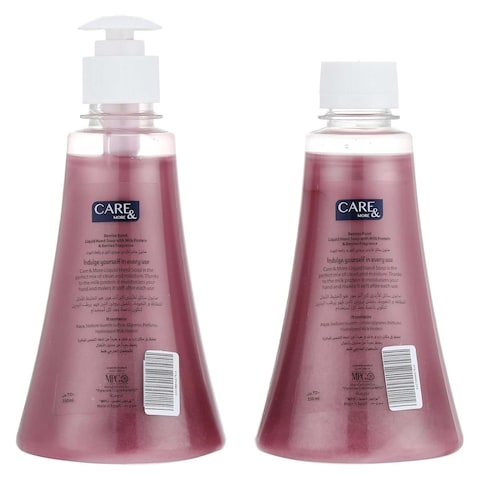 Care &amp; More Liquid Hand Soap with Berries Burst - 350 ml + Refill