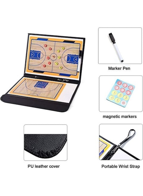 Generic Portable Strategy Basketball Coach Board Kit Tactical Magnetic Board Kit With Marker Pen