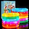 Light Up Pop Fidget Tube Kids Sensory Toy 6 Pack Party Favors Easter Basket Stuffers, LED Pop Pipe Fine Motor Skills Fidget Toy, Glow in The Dark Party Supplies Return Gift for Kids Birthday