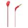 JBL Tune 110 Headphones Wired In-Ear Deep And Powerful Pure Bass Sound Red