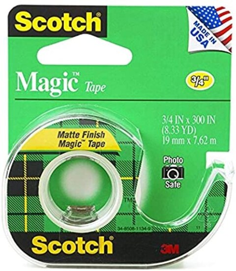 Scotch 3105 34 x 300 Scotch Magic Tape 3 Pack