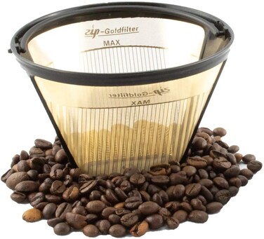 Buy Zip Premium Permanent Gold Filter, Suitable for 2-6 cups Coffee ...