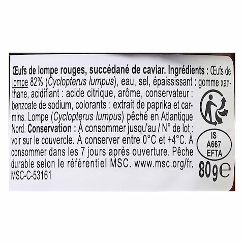 Carrefour Lumpfish Egg Red 80g