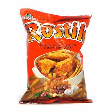 Oriental Rostik Rice Crackers With Curry Chicken - 60 gm