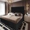 In House Alex Velvet Bed Frame - Single - 200x120 cm - Black