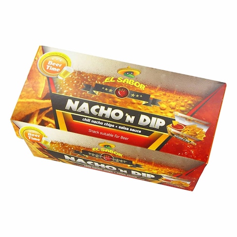 El Sabor Salsa Sauce With Chili Nachos Chips 175G