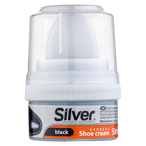 Silver Express Instant Shine Shoe Cream Black 50ml