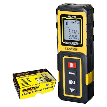 جهاز قياس المسافة بالليزر كراونمان 0.0340 متر أسود