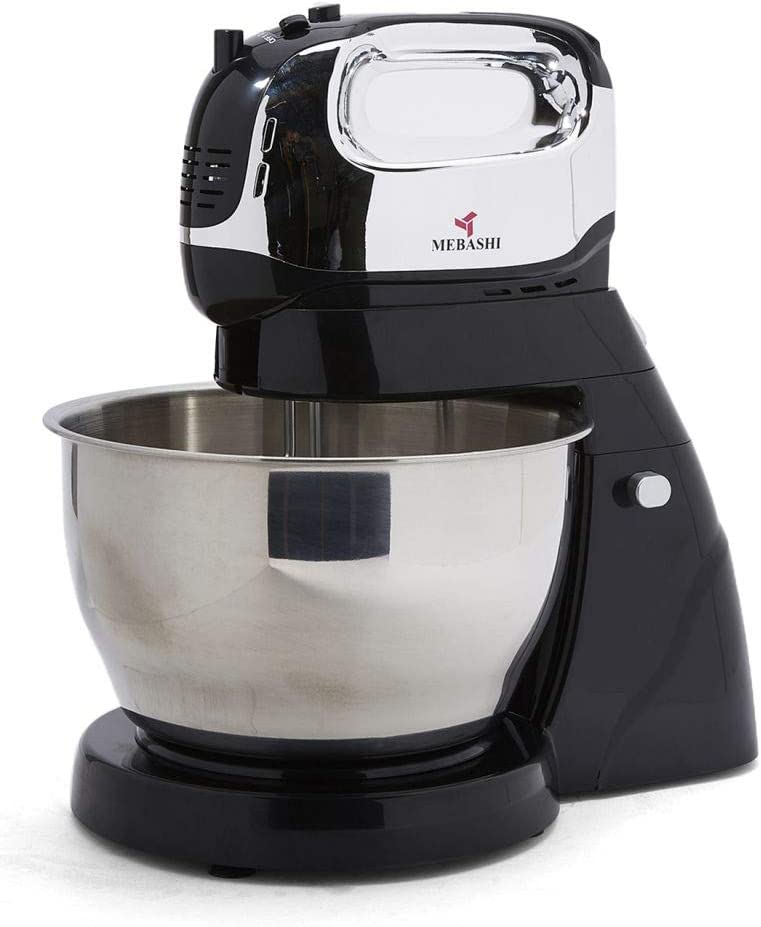 Mebashi Stand Mixer, 350W, ME-SBM1002, Black/Silver