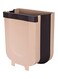 Generic Portable Trash Bin Beige/Brown 25.3X28.6X17.5cm