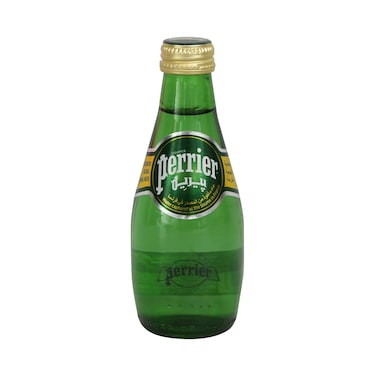 Perrier Natural Sparkling Mineral Water Glass Bottle 200ml