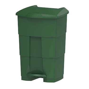 Cosmoplast Step On Waste Bin Green 70L