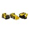 CAT Metal Concrete Mixer and Dump Truck with Grader Yellow