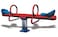 RBWTOYS New Outdoor Spring Rider Seesaw with 2 Kids Seat, Playset for Kids.  RW-15255  200x40x78cm