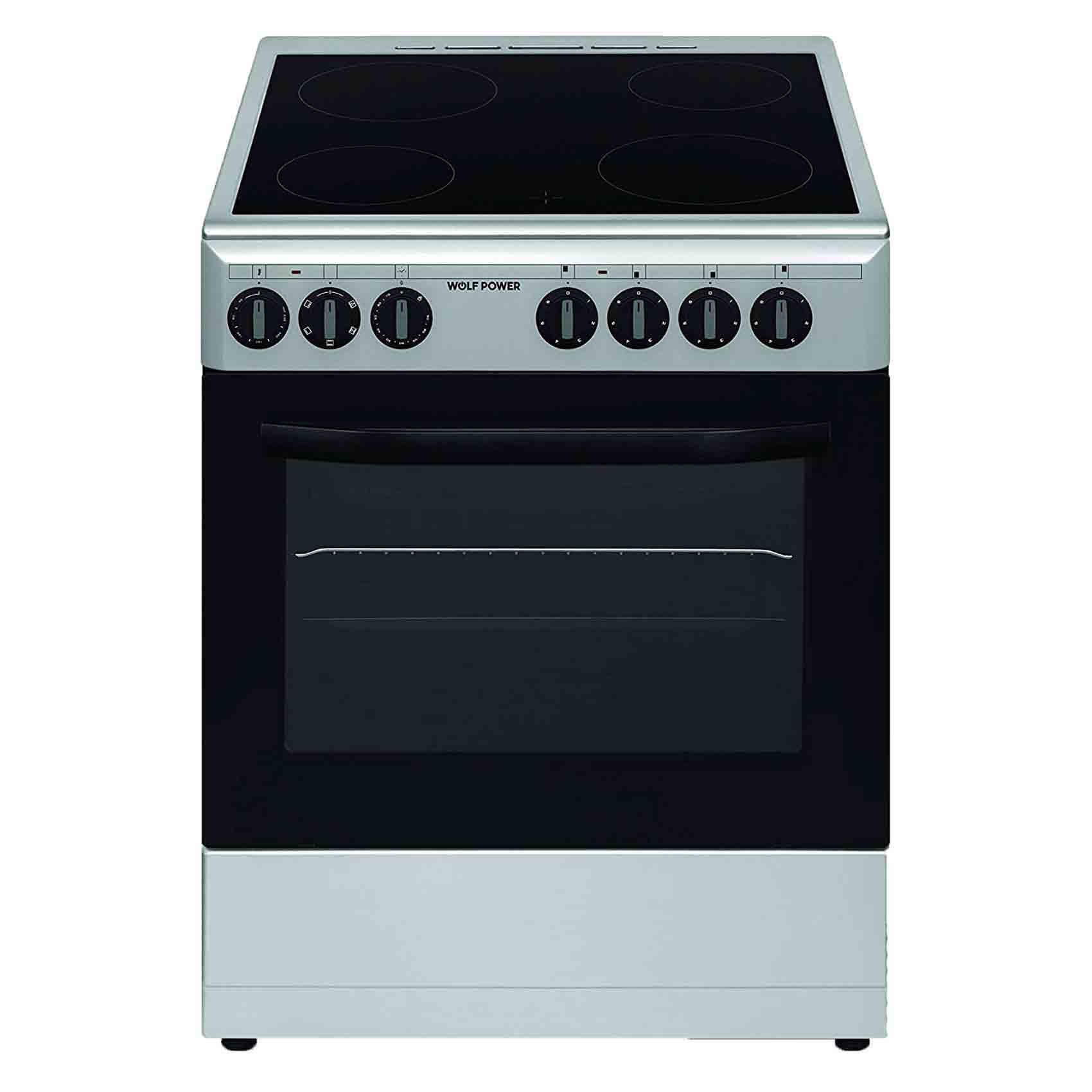 Wolf Ceramic Cooker WCR6060CERMF Silver/Black 60x60cm