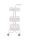 Almufarrej 3-Tier Storage Rack White 43x36x87cm