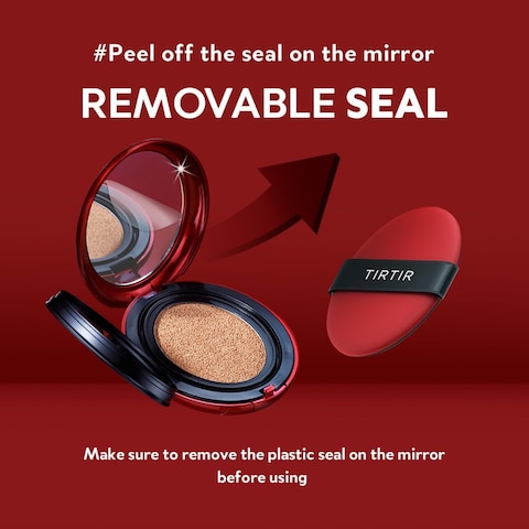 Tirtir Mask Fit Red Cushion #23N Sand, 72-Hours Long Lasting Full Coverage Foundation Makeup, 0.63Oz (18g)