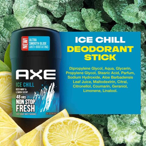 Buy Axe Ice Chill Deodorant Stick Clear 50ml Online Carrefour UAE