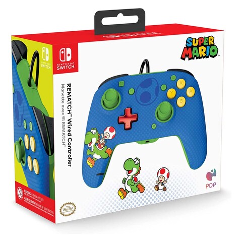 PDP Super Mario Rematch Wired Controller For Nintendo Switch Multicolour