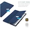 Case For Samsung Galaxy Tab A8 10.5 Inch, Translucent Back Tri-Fold Stand Protective Tablet Cover, Support S Pen Charging Auto Wake/Sleep Blue
