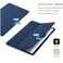 Case For Samsung Galaxy Tab A8 10.5 Inch, Translucent Back Tri-Fold Stand Protective Tablet Cover, Support S Pen Charging Auto Wake/Sleep Blue