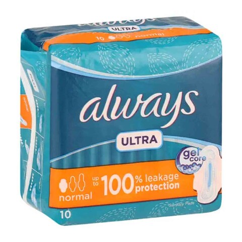 Always Women Pads Ultra Light 10 Pads Online | Carrefour Jordan