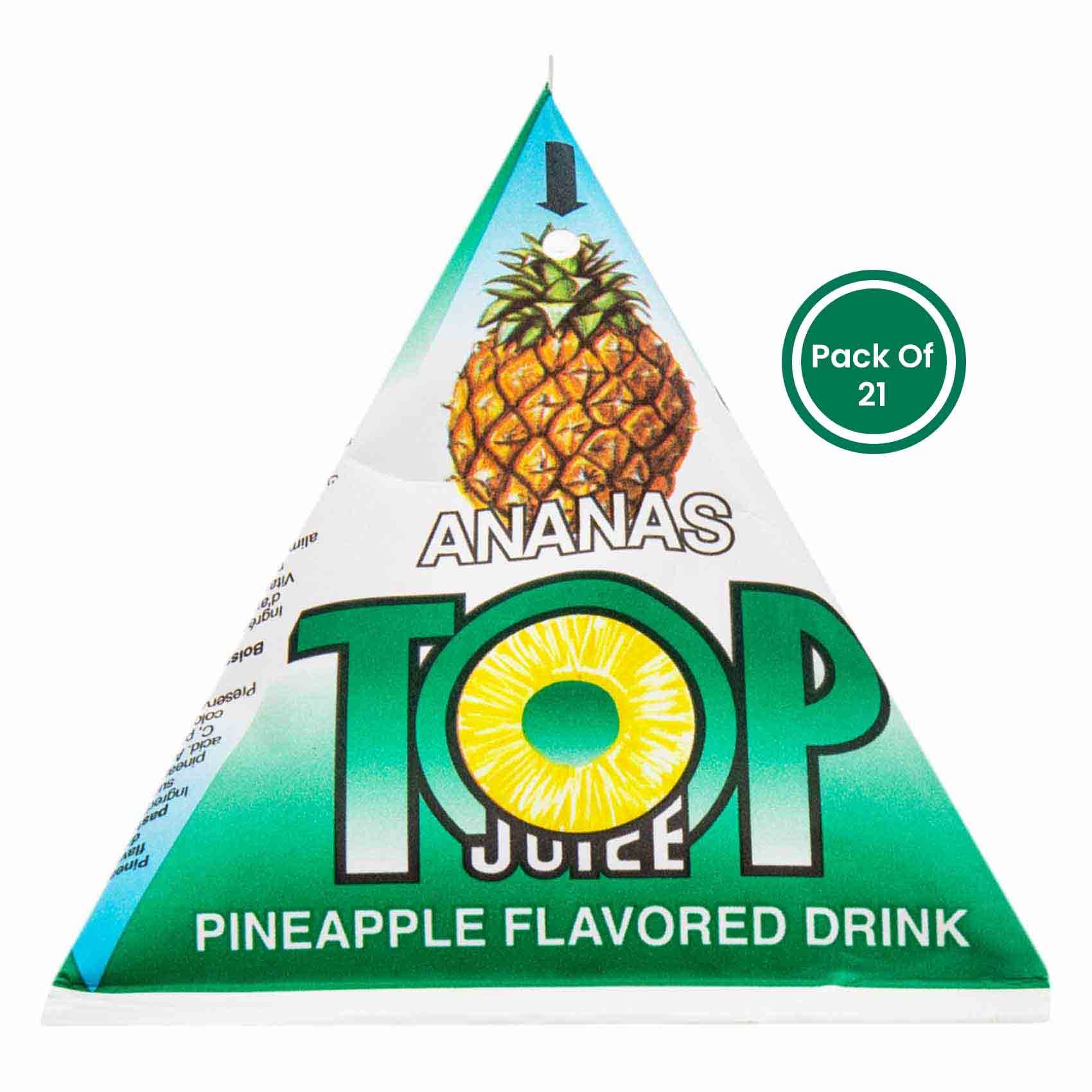 Buy Top Juice Pineapple Drink 180ML X Pack Of 21 Online