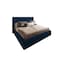 In House Palermo Velvet Bed Frame - Single - 200x120 cm - Dark Blue