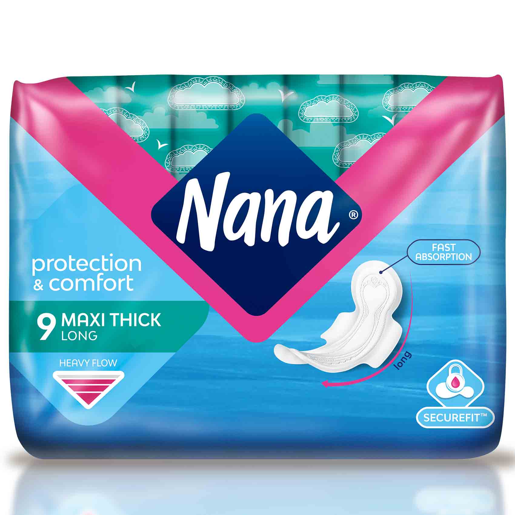 Nana Women Pads Maxi Thick Long 9 Pads product thumbnail 2