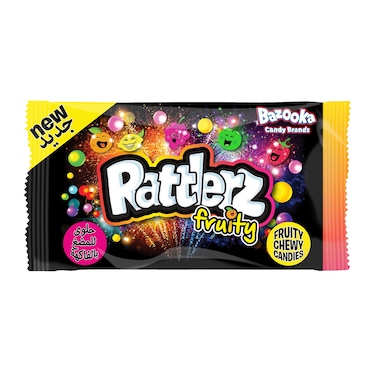 Bazooka Rattlerz Fruity Chewy Candy 40g