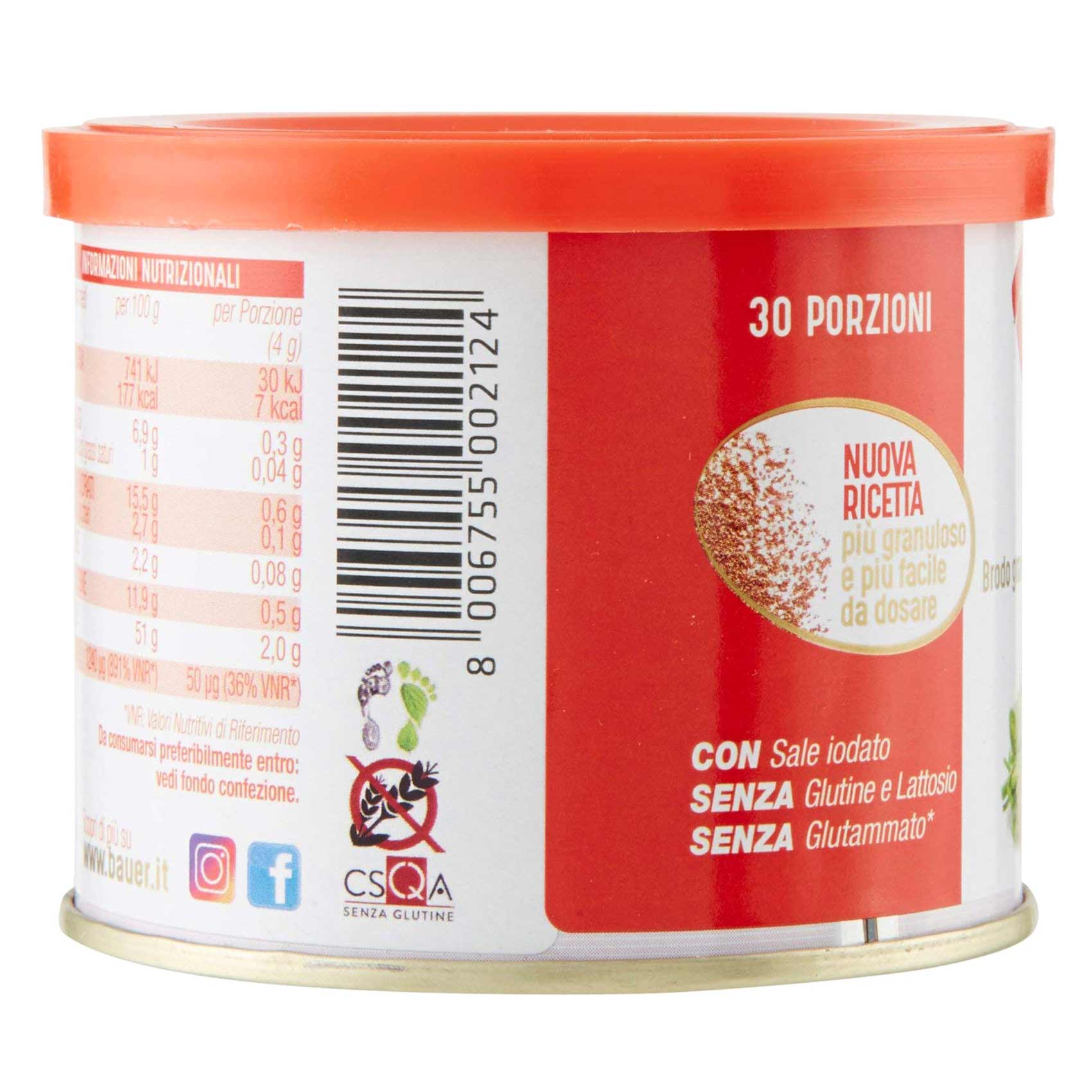 Bauer Gluten Free Meat Broth Instant Granular 120 Gram product thumbnail 2