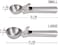 GulfDealz Kitchen Durable Ice Cream Spoon with Easy Trigger, Dipper for Fruits, Water Melon Scoop, Stainless Steel Material - 2 Pieces