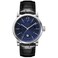 Giordano Men's Watch Analog Display Blue Dial Black Genuine Leather Strap Strap - 1834-01